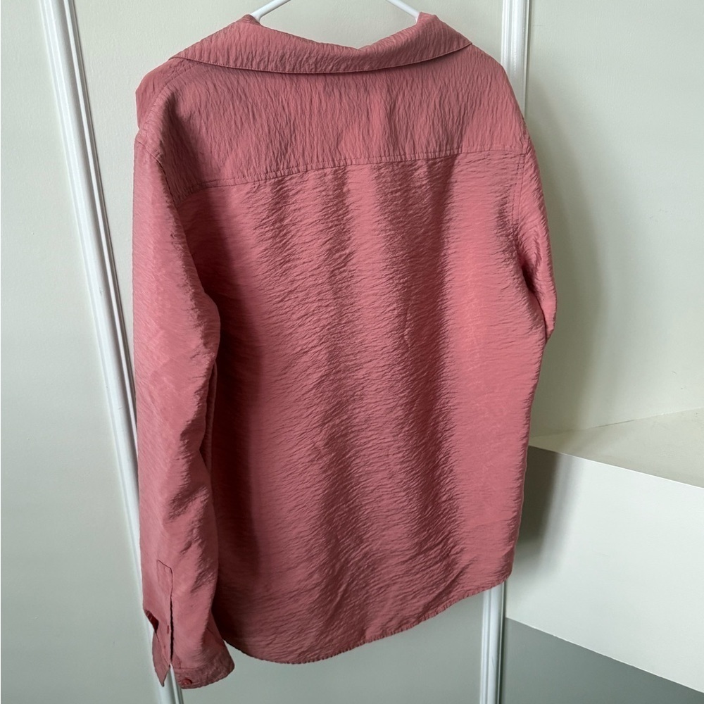 INC International Concepts Pink Casual Button Down Shirt - Picture 2 of 4